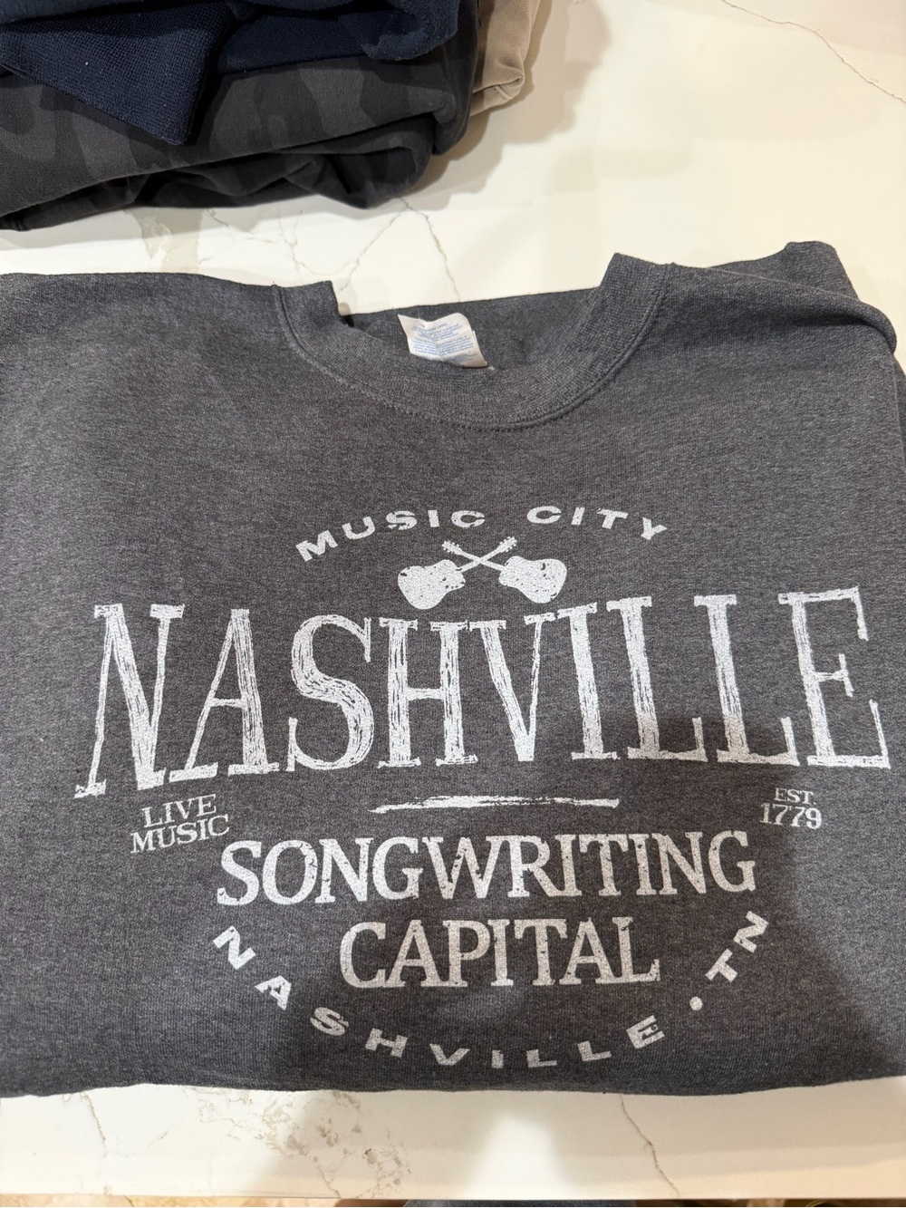 Nashville Graphic Crewneck - Charcoal